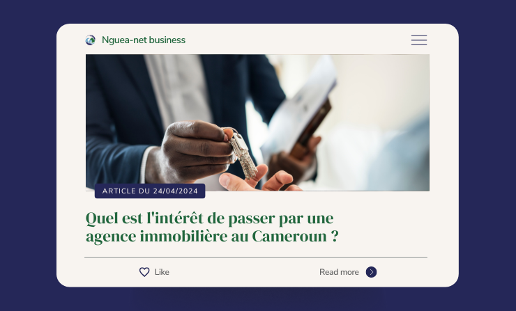 Quel est l'intérêt de passer par une agence immobilière au Cameroun ?