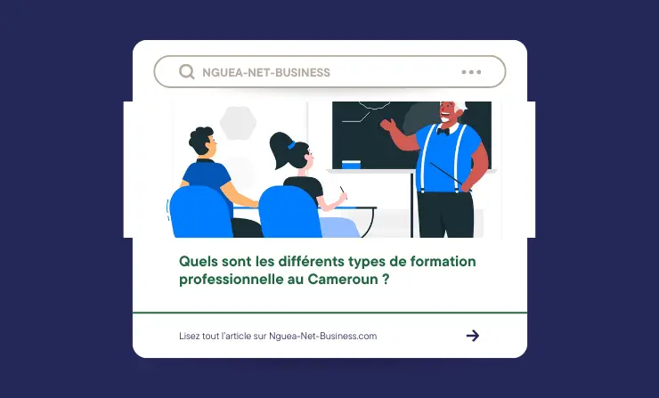 Quels sont les différents types de formation professionnelle au Cameroun ?